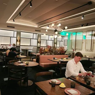 interior, sushi and sashimi