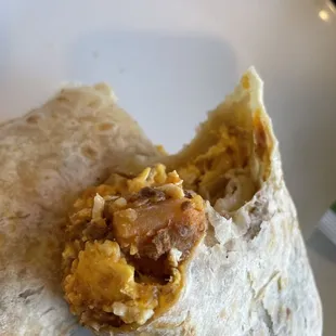 Soy Chorizo breakfast burrito