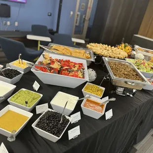 Taco salad bar *with the upgraded equipment*