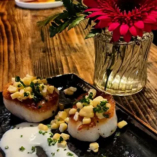 Scallop appetizer