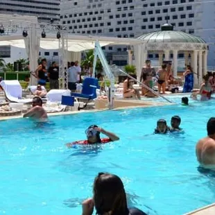 Nice day for a swim up at The Pool Deck.