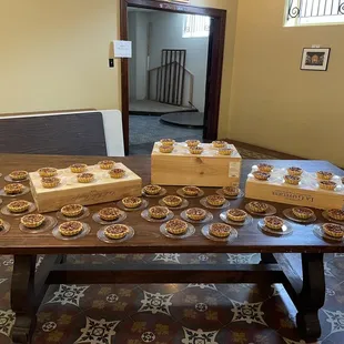 Pecan mini pies for catering event