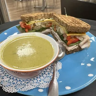 Capital Club with Poblano Soup