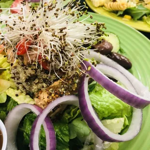 Quinoa salad with pickled Salmon