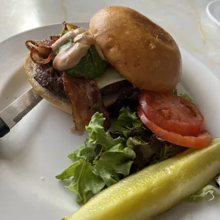 Mozzarella Avocado Burger