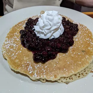 Blueberry pancakes