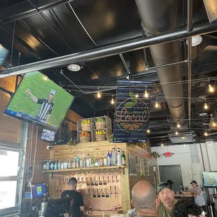 Tequila shelf, more taps, electronic menu