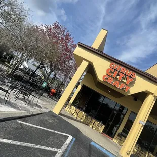 Front of location, in the plaza next to Lake Mary City Hall