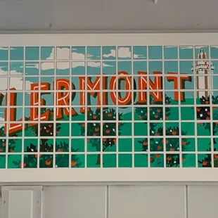 a view of a sign in a window