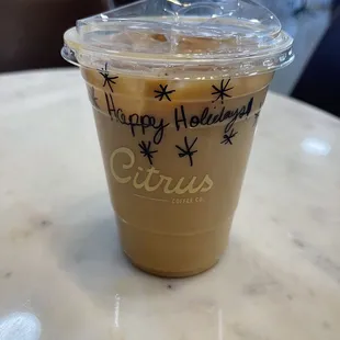 Iced Snickerdoodle Latte with Oatmilk