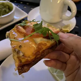 Must have: burger flatbread! Make sure to order them crispy!!