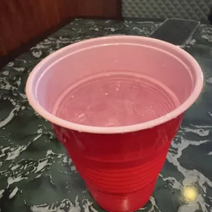 Apparently regular cups don&apos;t exist. I was served water on this cup SMH