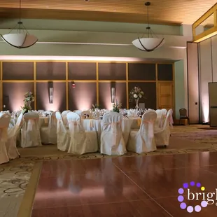 Citrus Heights Community Center Wedding Up-lighting | Brighten Up Event Lighting