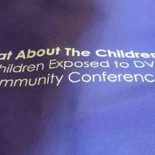 At a community conference. Its amazing.