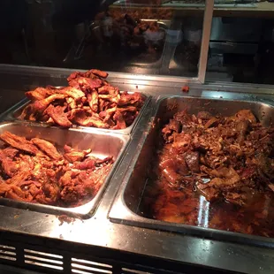 a variety of food items