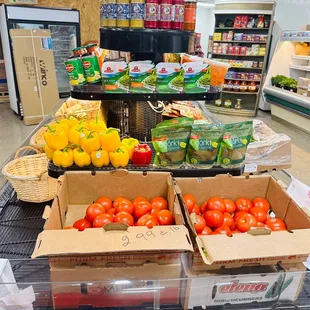 a variety of fruits and vegetables