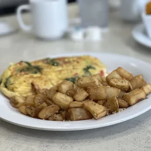 SPINACH FETA OMELETTE