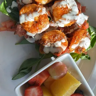 BUFFALO SHRIMP AVO TOAST