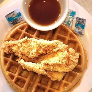 waffles, food