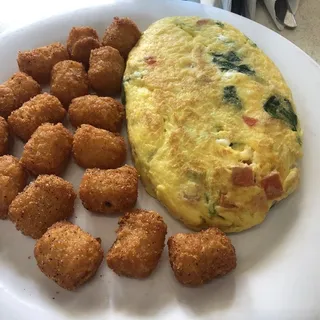 SPINACH FETA OMELETTE