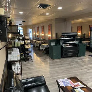 he inside of a restaurant