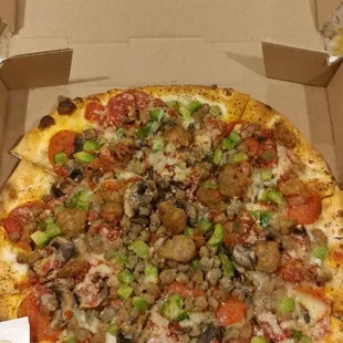pizza, food