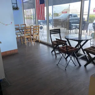 Interior. Small and not very enticing. I prefer to take food to go.