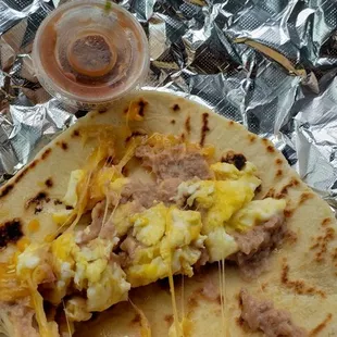 Bean egg cheese Taquito