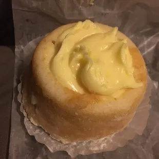 My Bavarian creme had a perfect DQ curl until it slid off the passenger seat.