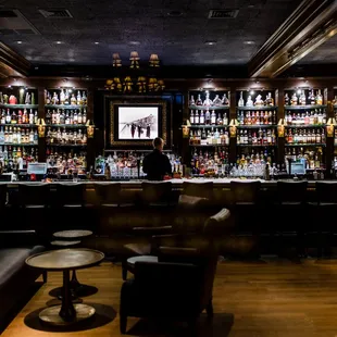 a man sitting at the bar