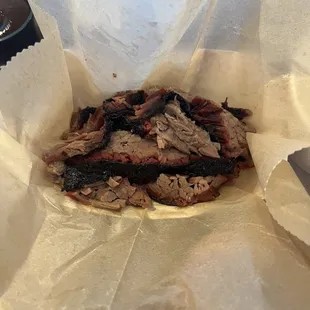 Order of brisket just to try. Better than Texas and I&apos;ve had plenty in Texas.
