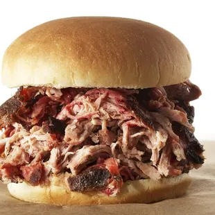 a pulled pork sandwich