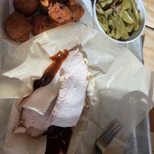 Turkey and 2 sides (no bun)