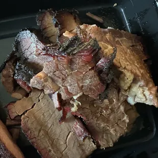 Don't order brisket. Even the moist portion is dry unfortunately.