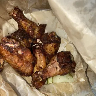 Bland smoked wings