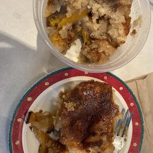 Peach cobbler