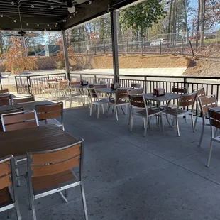 Outside dining area