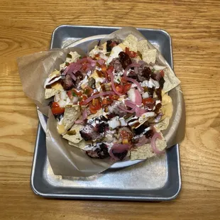 Brisket nachos