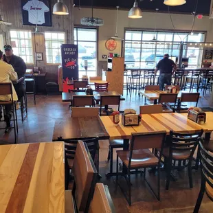 A view of the dining room