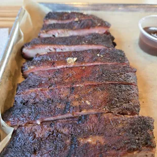 1/2 rack of ribs, no sauce