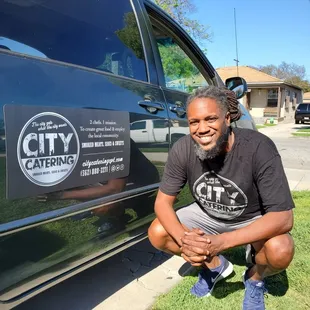 repping the Hub City's best bbq before a delivery