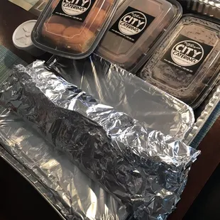 Family Meal Deal- pulled pork, smoked tri-tip, cheesy potatoes, baked beans, biscuits, with an optional full or half rack of ribs!!