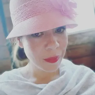 This was Me at my filming today! I felt such High Glam!