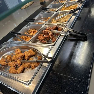 interior, chicken wings and fried chicken