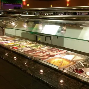 interior, sushi and sashimi