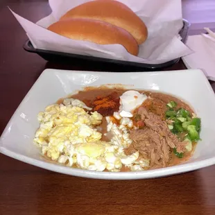 Ful with egg and tuna