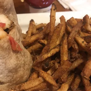 Turkey Wheat Wrap With Fries
