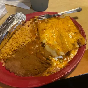 Chicken enchiladas