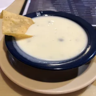 Tiny, expensive queso.
