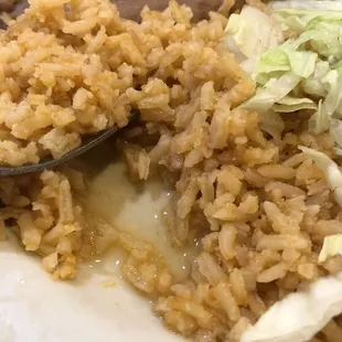 Soggy arroz.